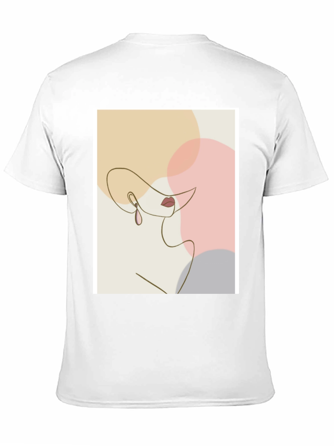 Abstract Woman Line Art Graphic Tee - Modern Minimalist T-Shirt