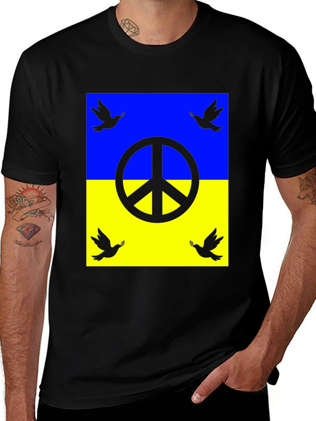 Ukraine Peace Dove T-Shirt - Unisex Support