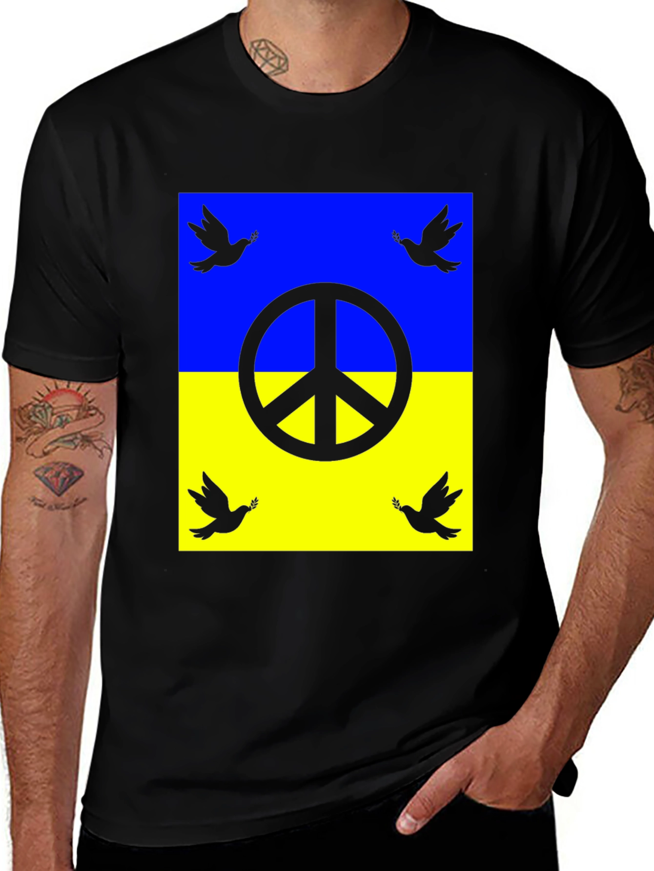 Ukraine Peace Dove T-Shirt - Unisex Support