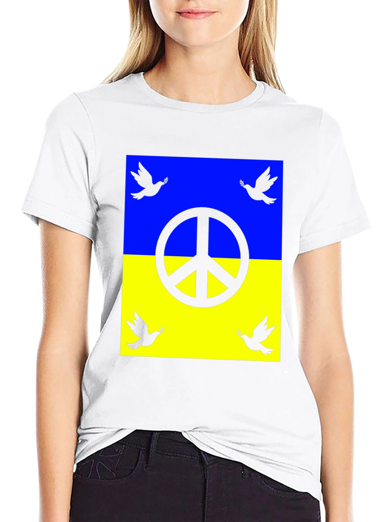 Ukraine Peace Dove T-Shirt - Unisex Support