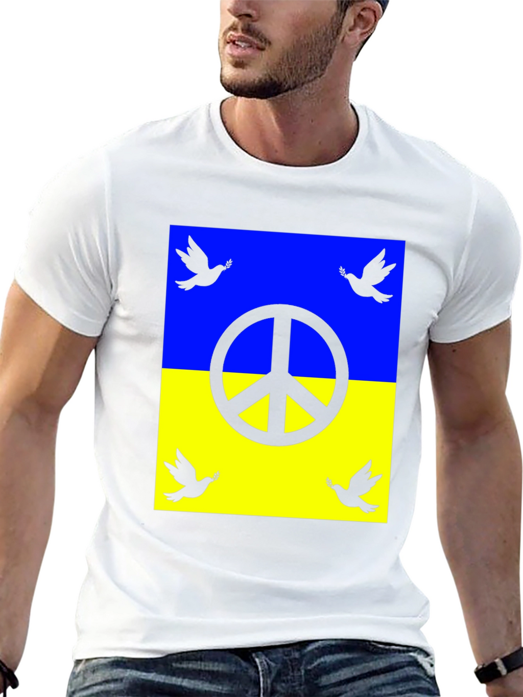 Ukraine Peace Dove T-Shirt - Unisex Support