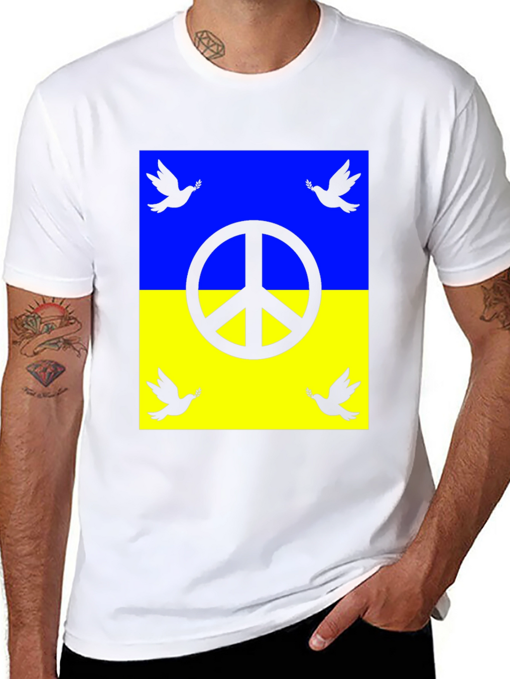 Ukraine Peace Dove T-Shirt - Unisex Support