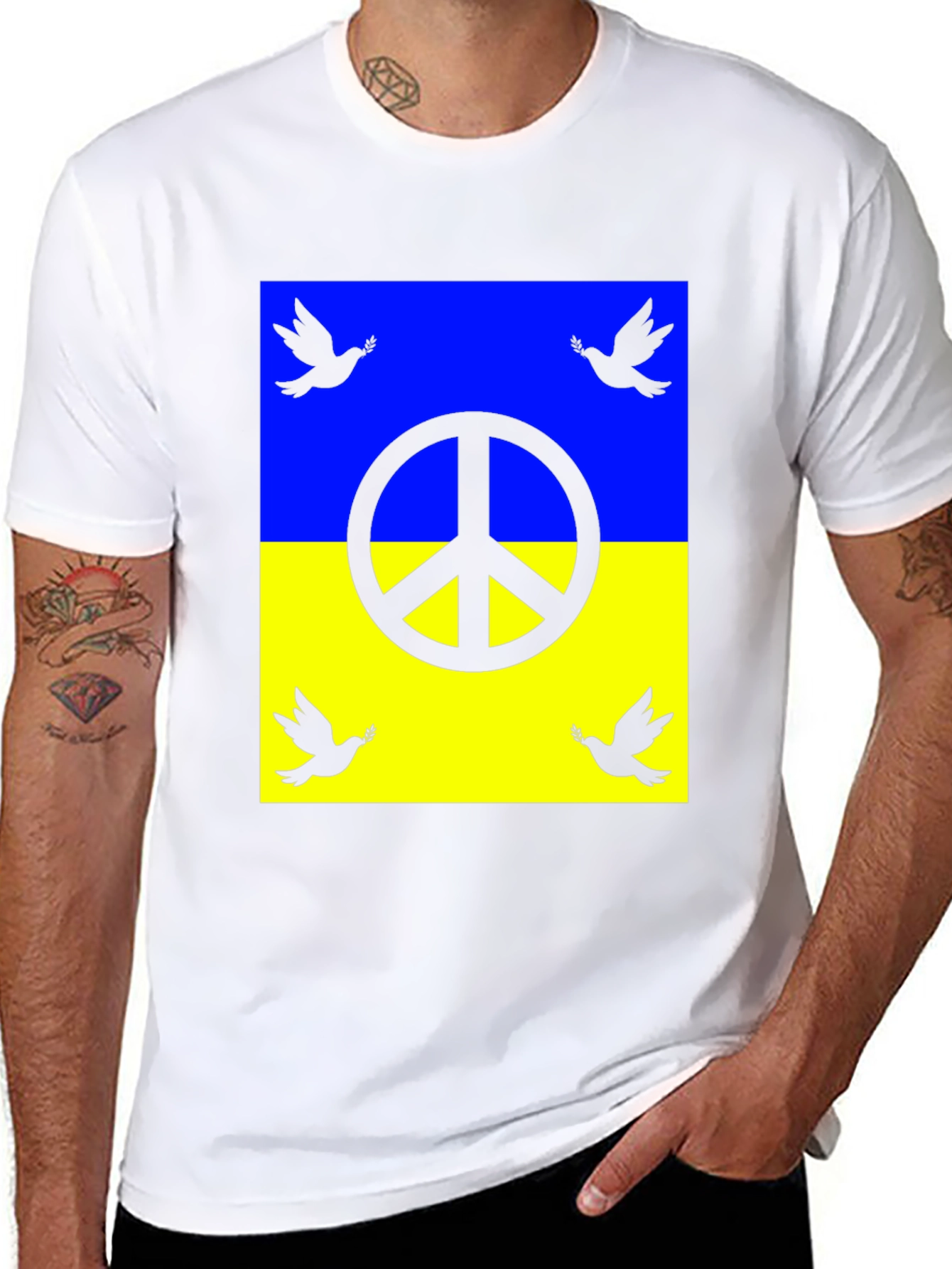Ukraine Peace Dove T-Shirt - Unisex Support