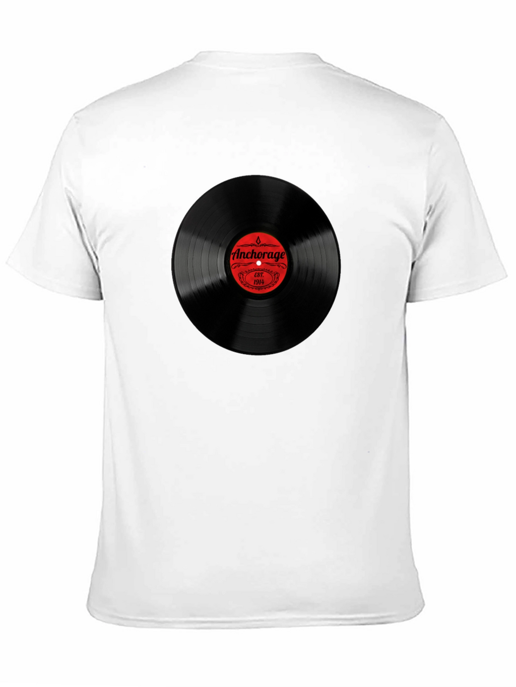 Anchorage Vinyl Record Black T-Shirt