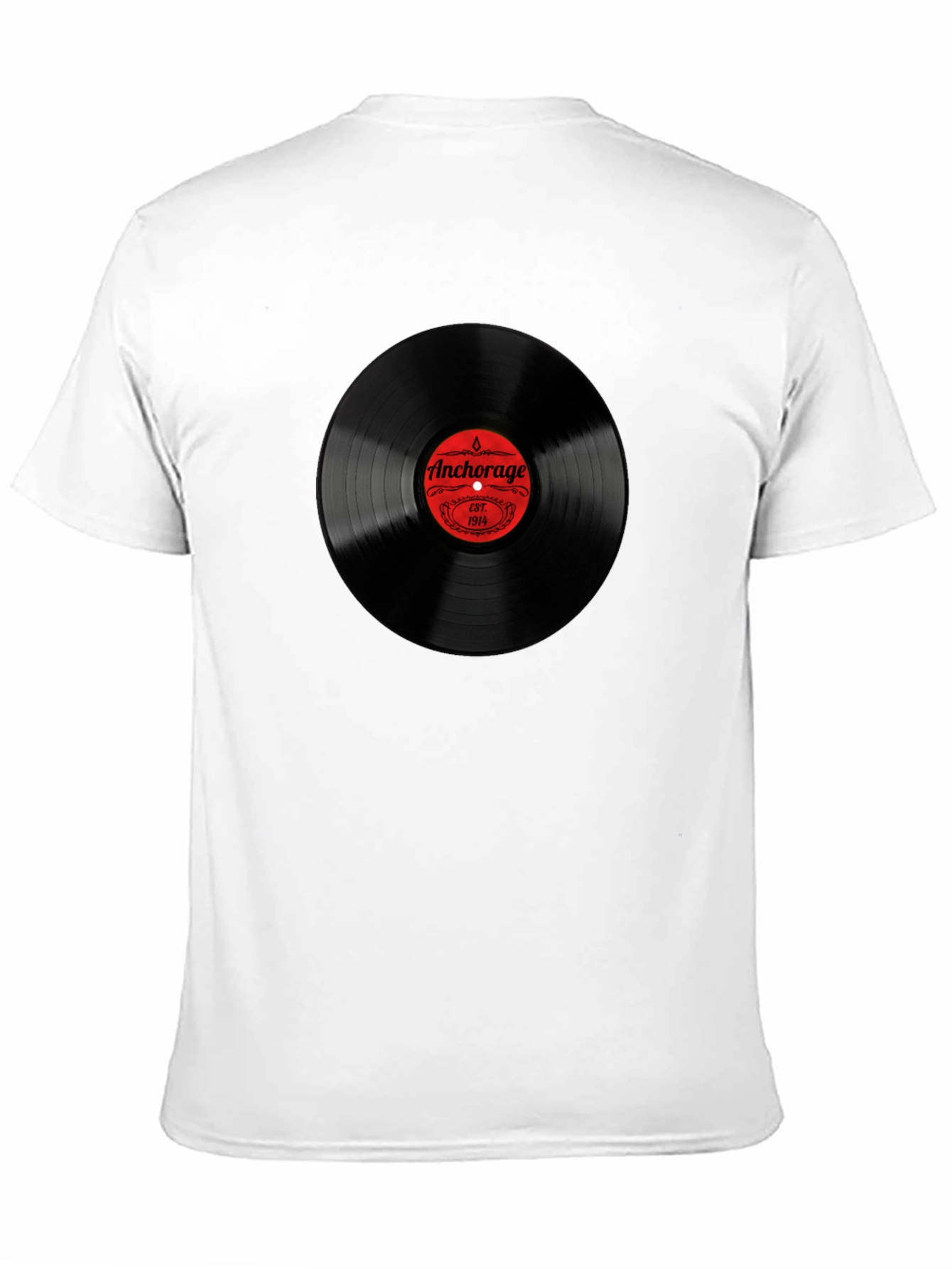 Anchorage Vinyl Record Black T-Shirt