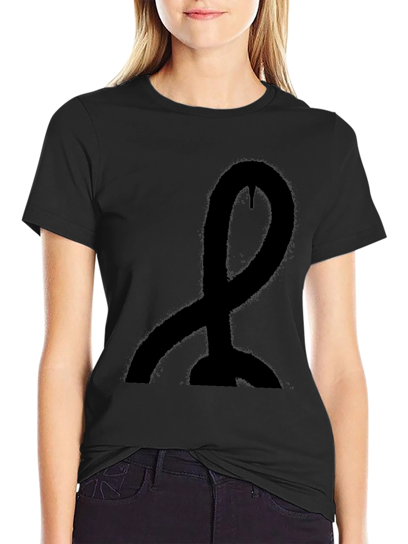 Statement Black Graphic Tee - Modern Style