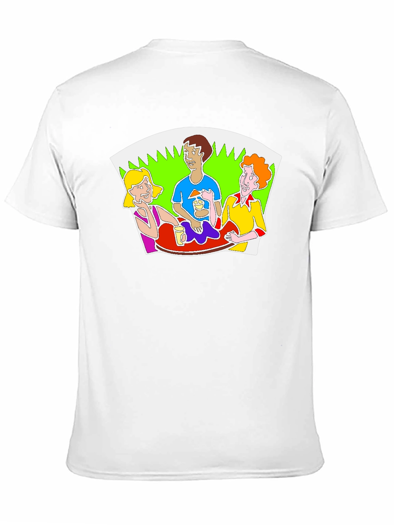 Cartoon Graphic Print Crew Neck T-Shirt