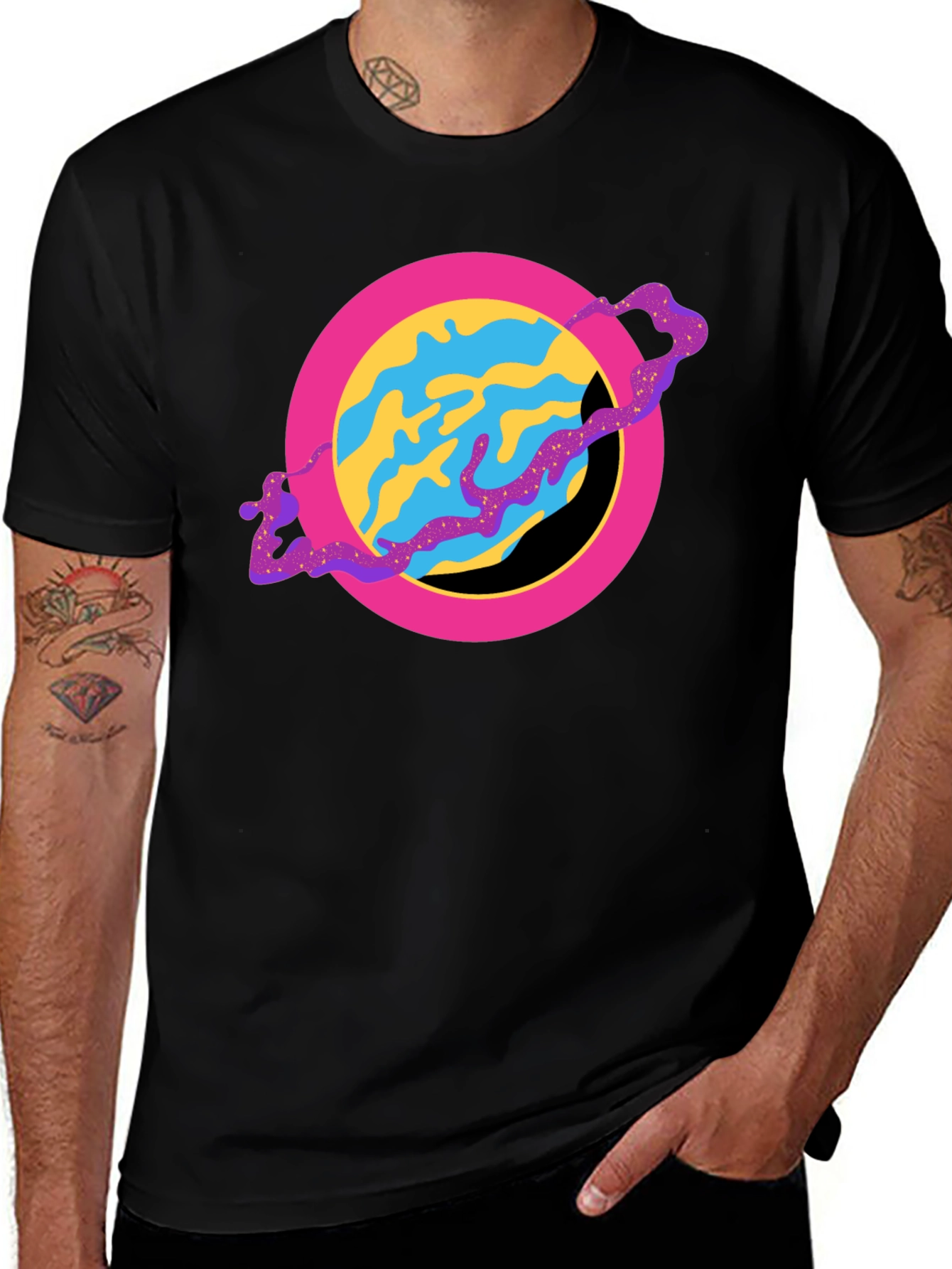 Planet Graphic T-Shirt - Stylish Cosmic Design