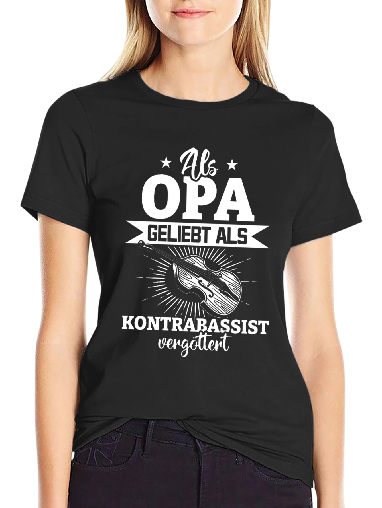 Als Opa Kontrabassist T-Shirt