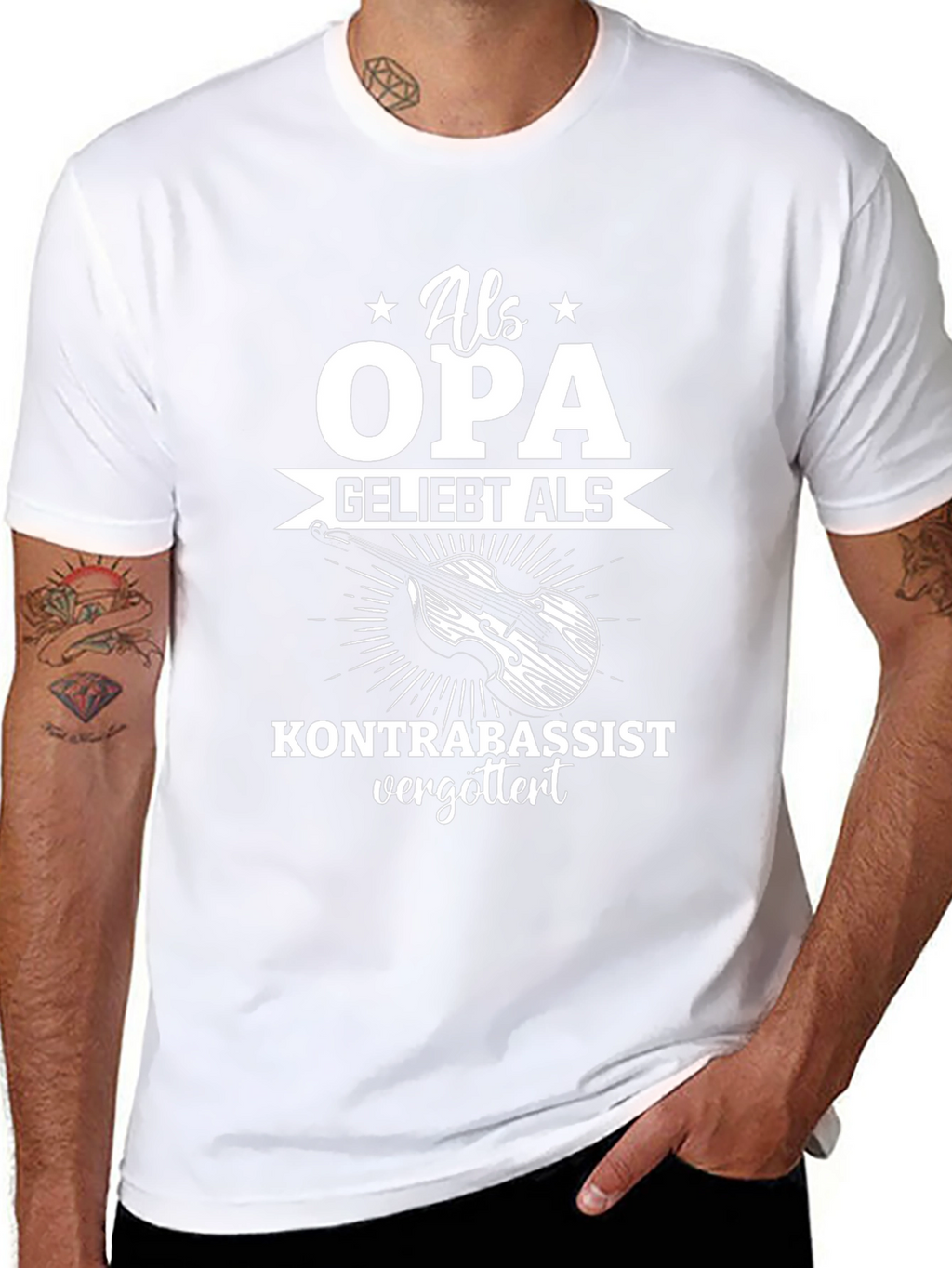 Als Opa Kontrabassist T-Shirt