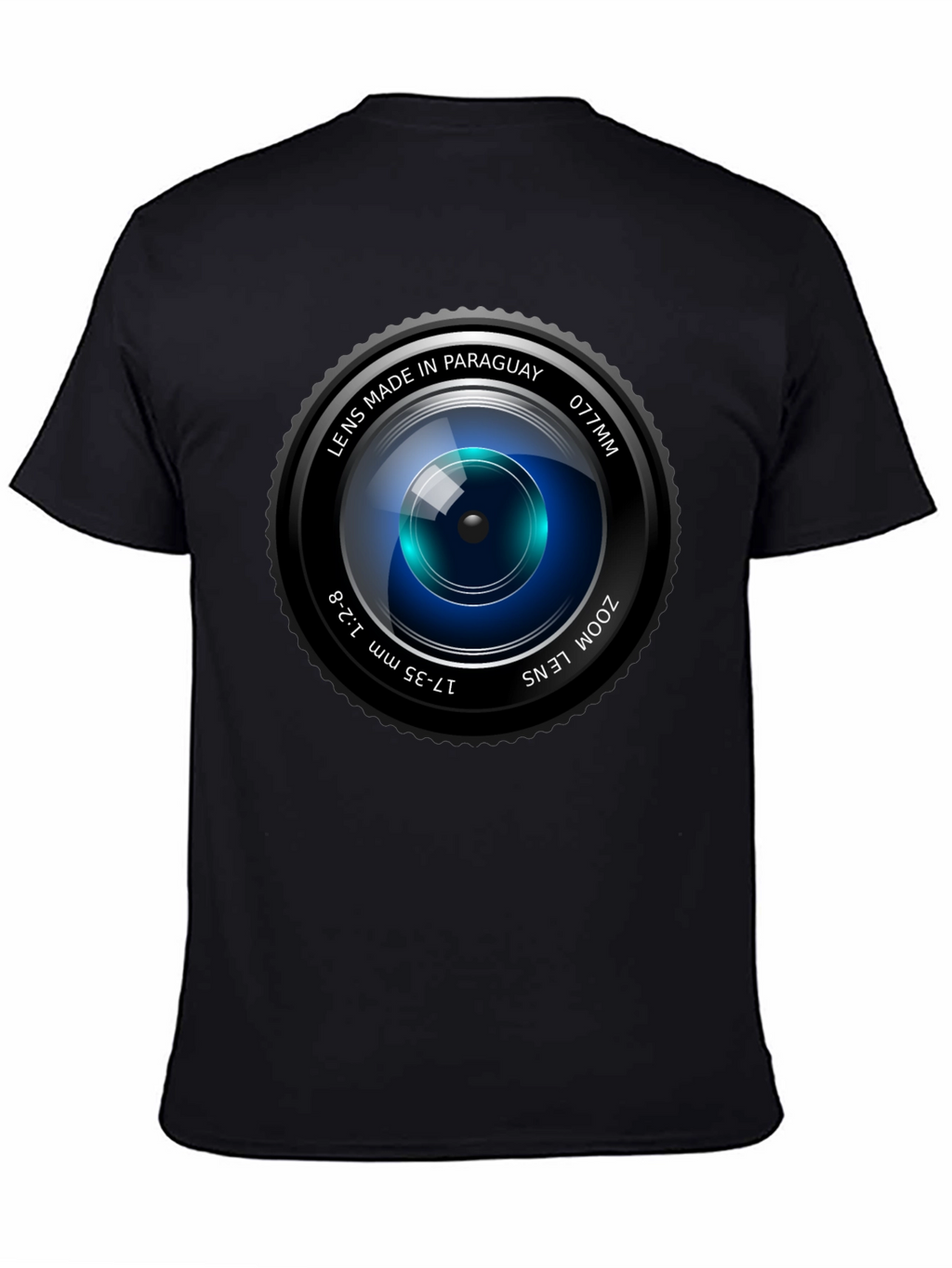Camera Lens Graphic Print Crew Neck T-Shirt