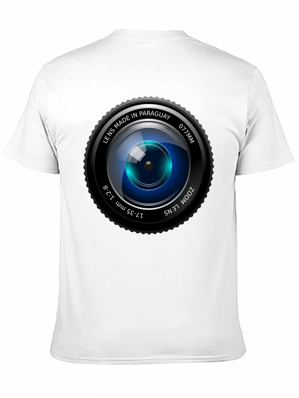 Camera Lens Graphic Print Crew Neck T-Shirt