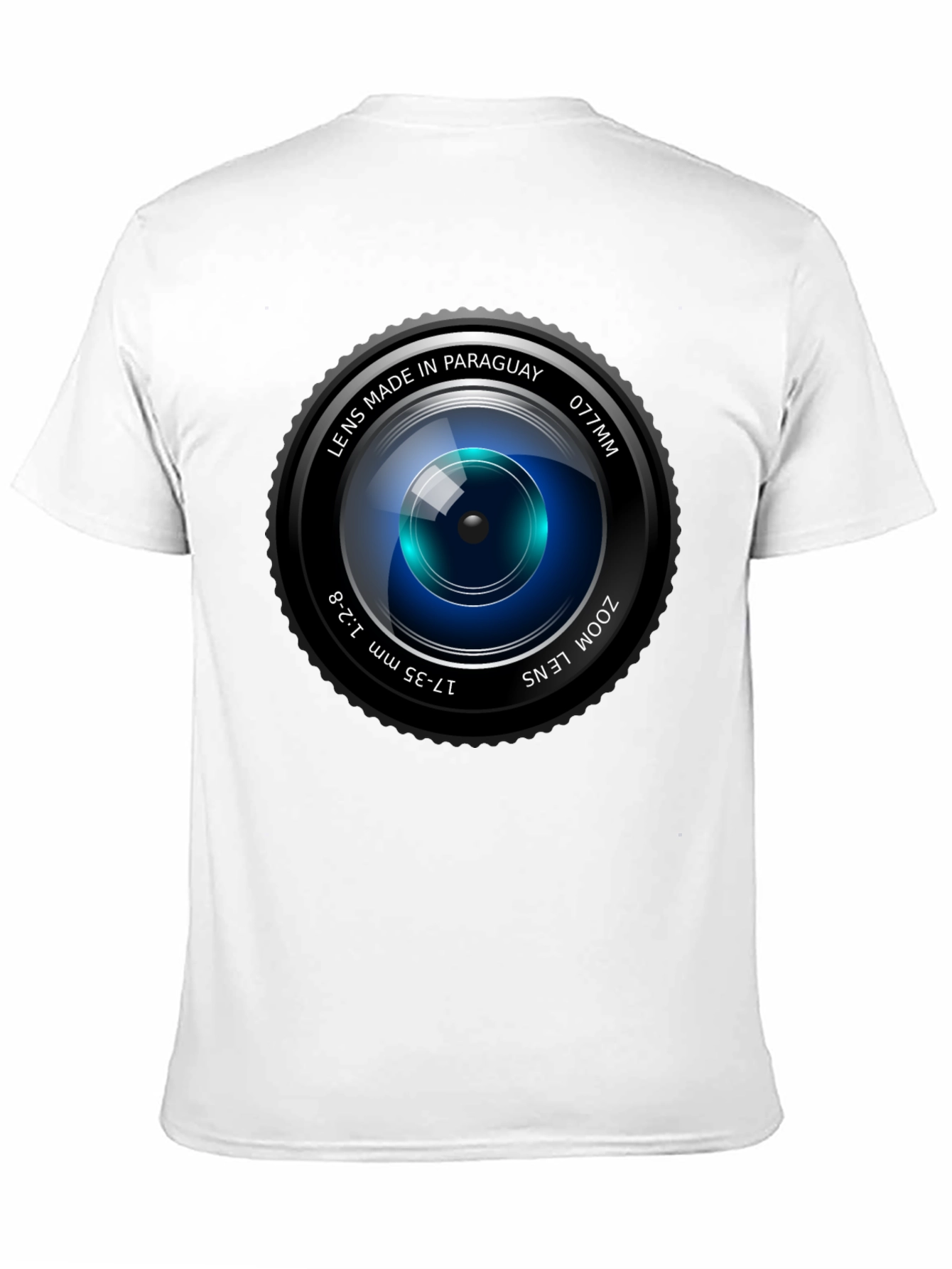 Camera Lens Graphic Print Crew Neck T-Shirt