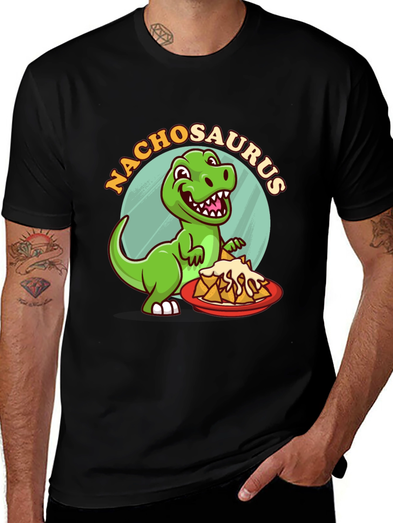 Nachosaurus T-Shirt - Dinosaur Nacho Lover Tee