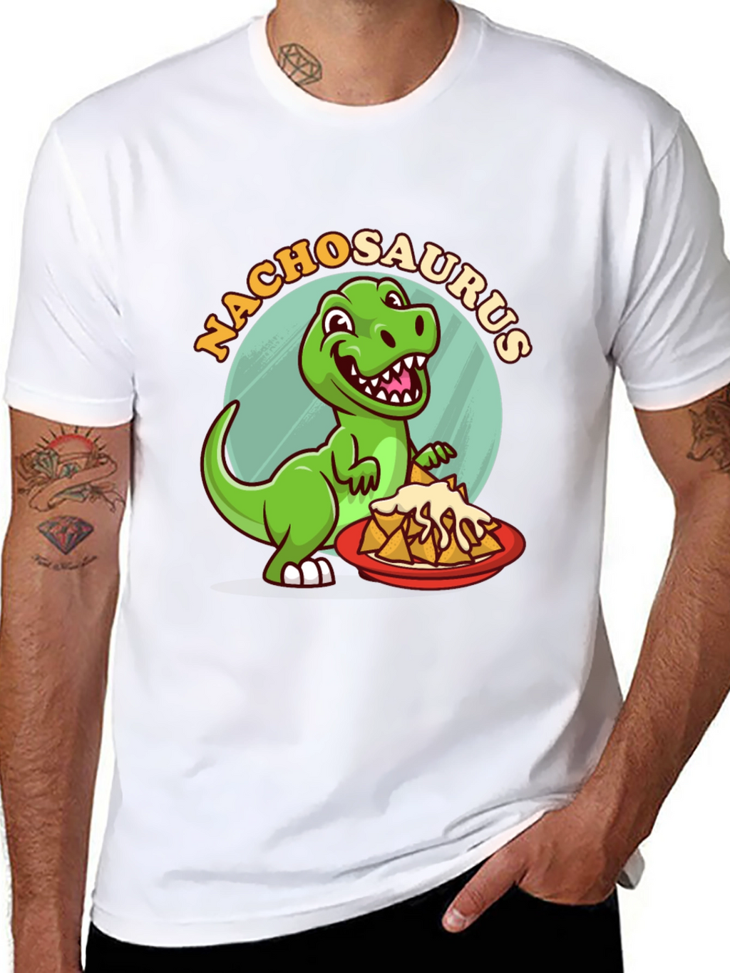 Nachosaurus T-Shirt - Dinosaur Nacho Lover Tee