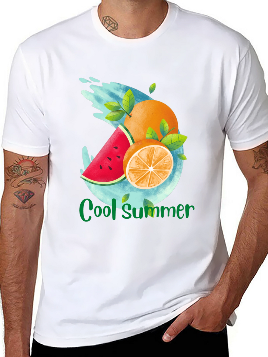 Cool Summer Fruit Graphic T-Shirt