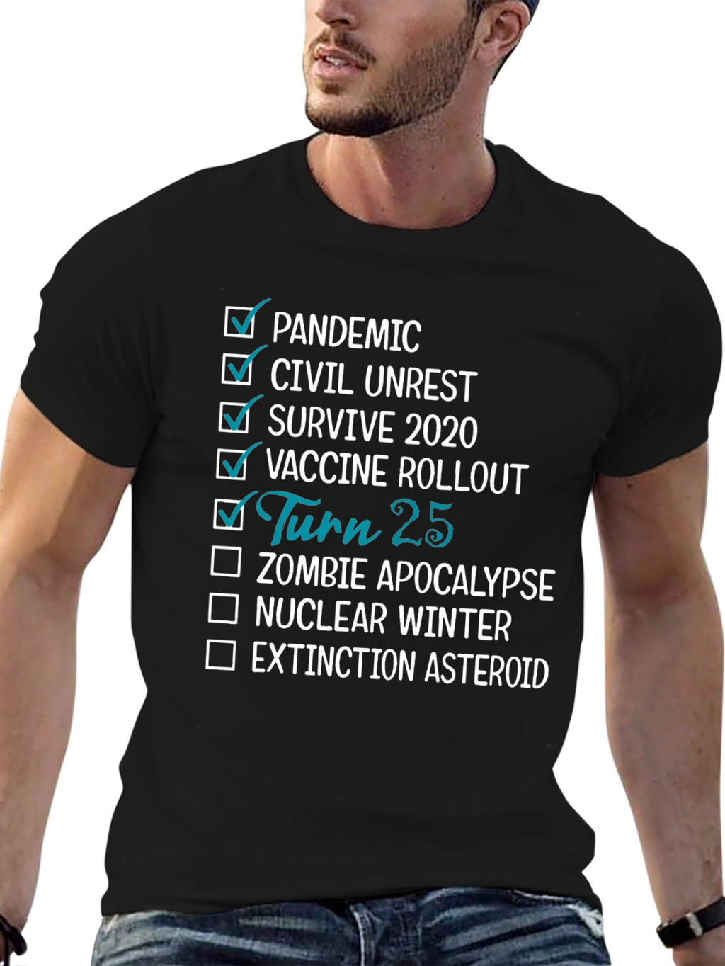 25th Birthday Pandemic Survivor T-Shirt