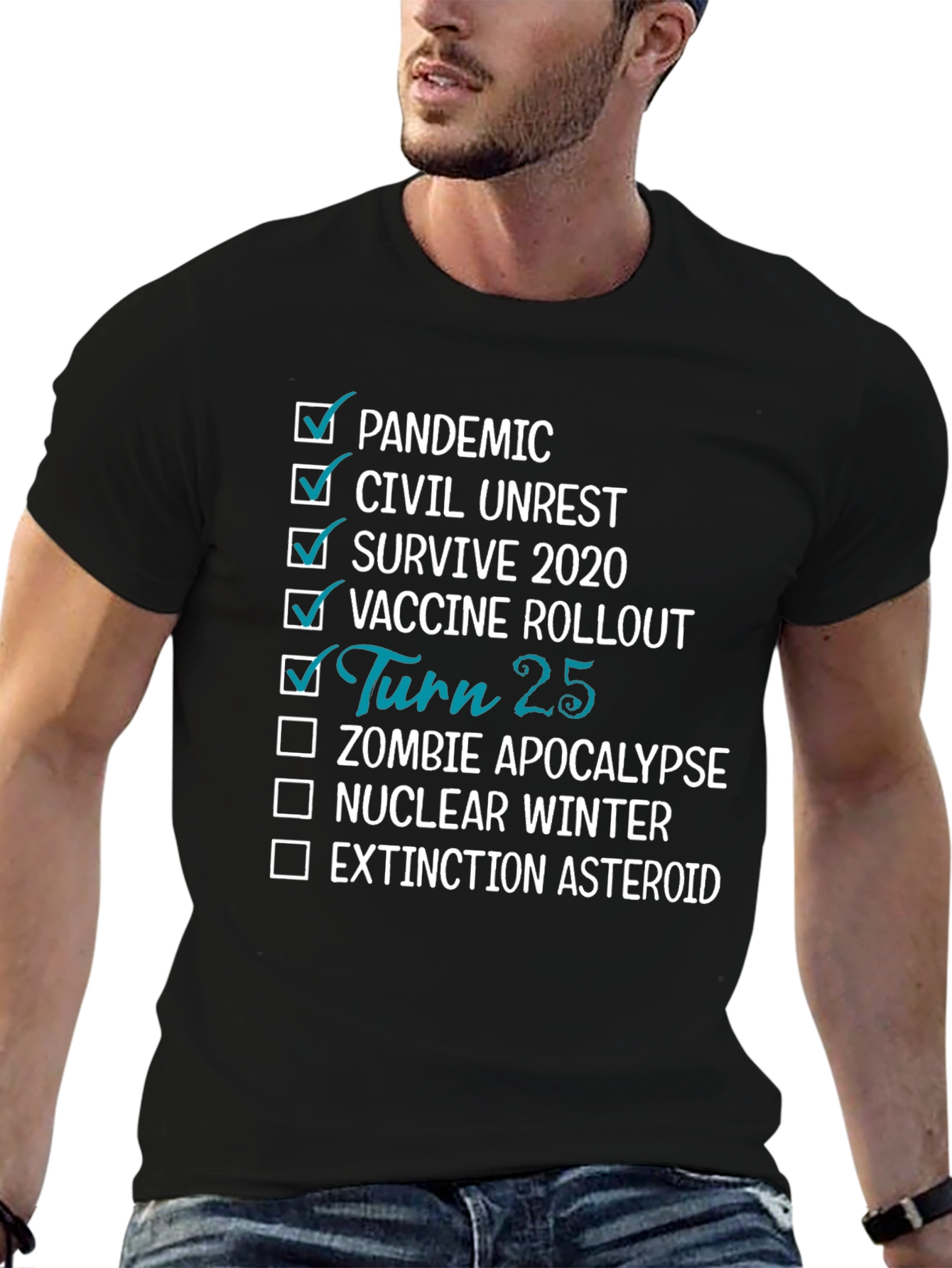 25th Birthday Pandemic Survivor T-Shirt