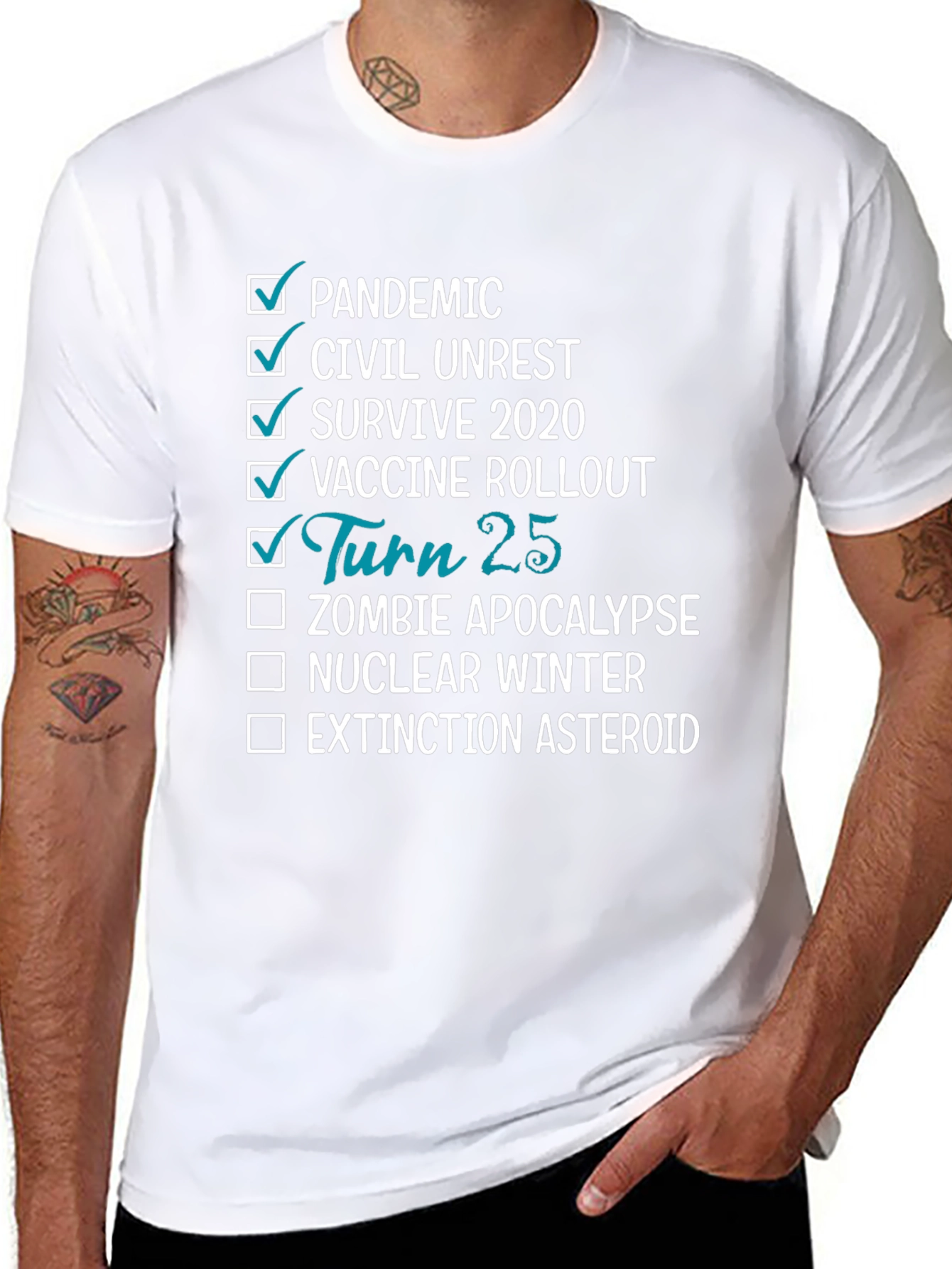 25th Birthday Pandemic Survivor T-Shirt