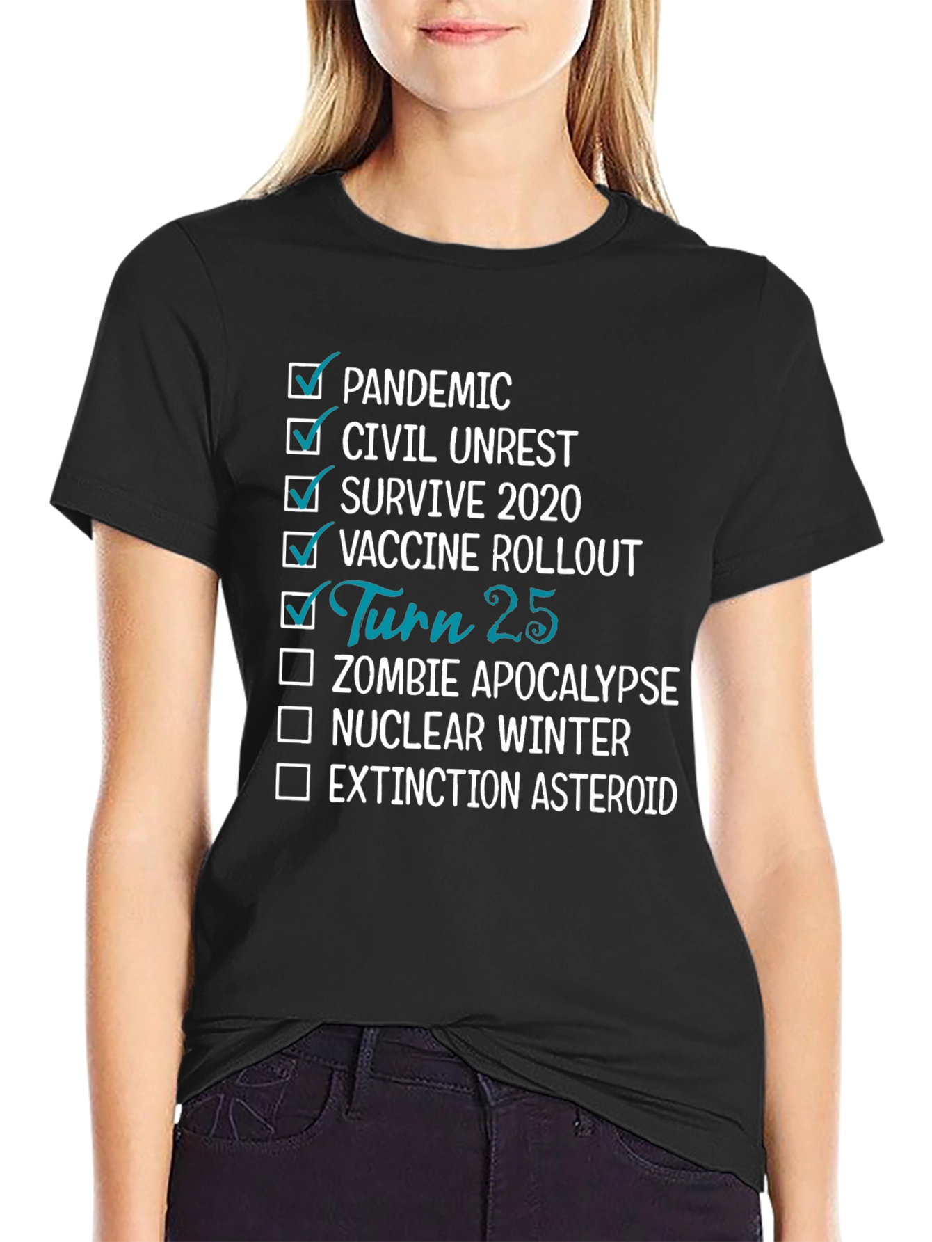 25th Birthday Pandemic Survivor T-Shirt