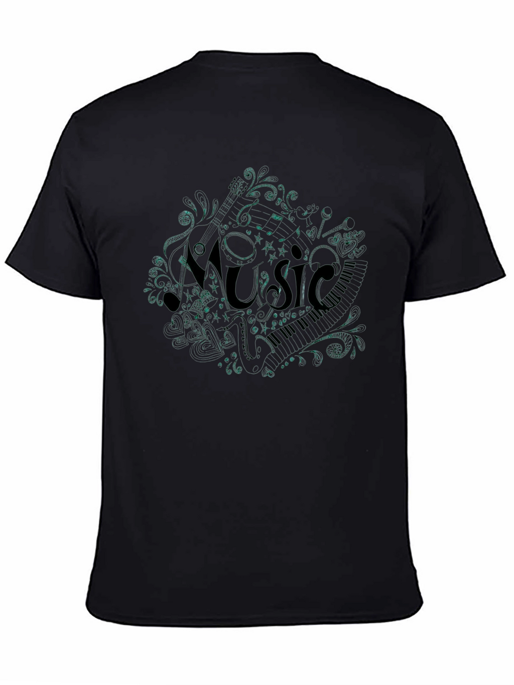 Music Notes T-Shirt - Stylish Graphic Tee