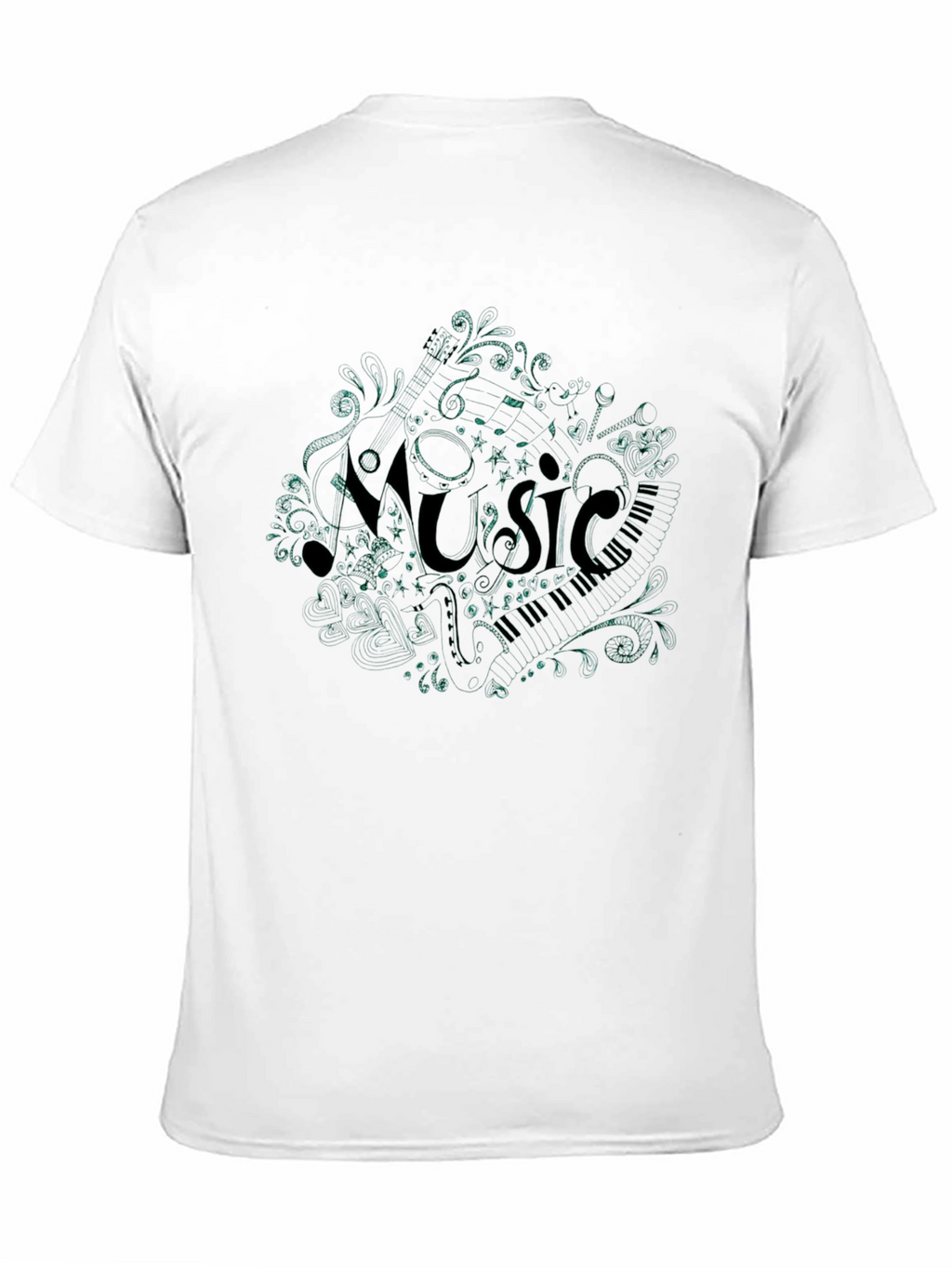 Music Notes T-Shirt - Stylish Graphic Tee