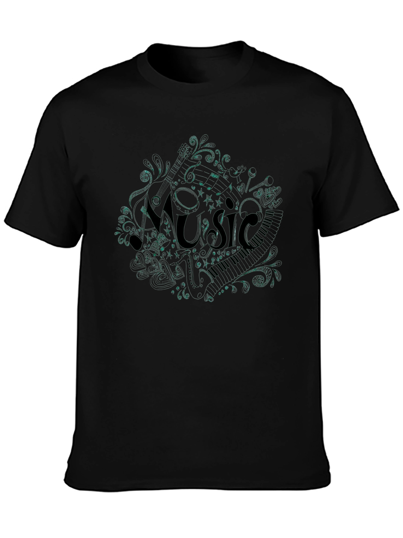 Music Notes T-Shirt - Stylish Graphic Tee