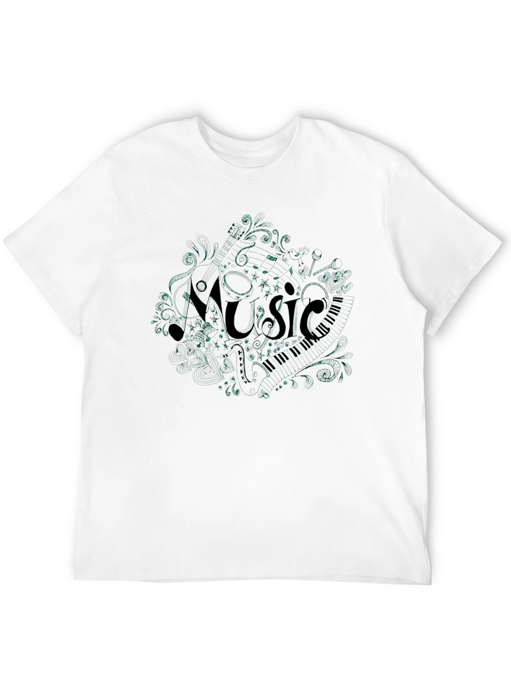 Music Notes T-Shirt - Stylish Graphic Tee