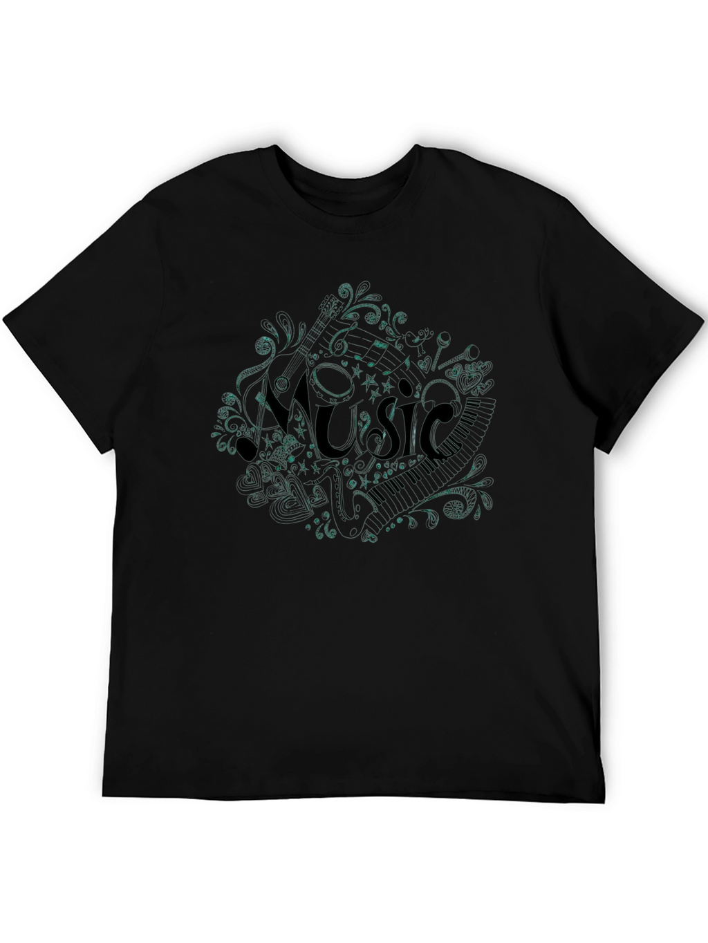 Music Notes T-Shirt - Stylish Graphic Tee