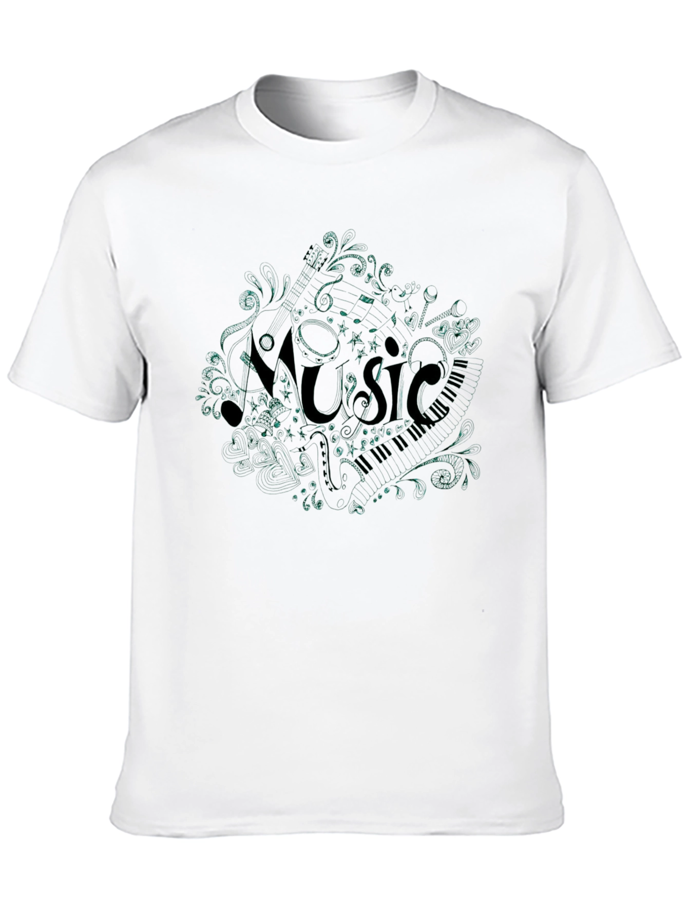 Music Notes T-Shirt - Stylish Graphic Tee