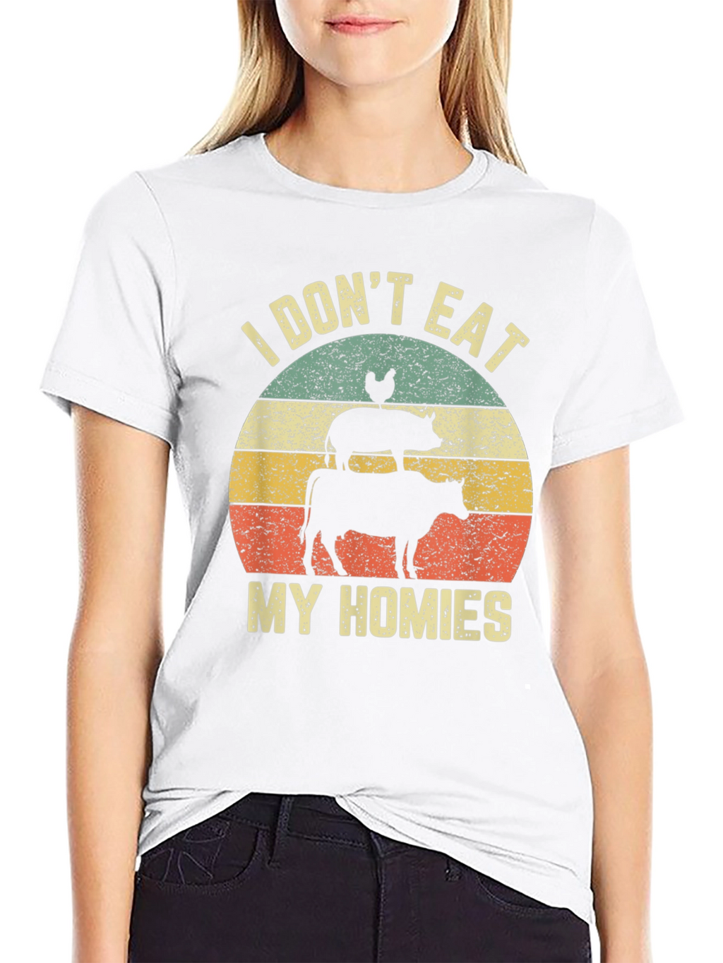 Vegan I Dont Eat My Homies Graphic Tee
