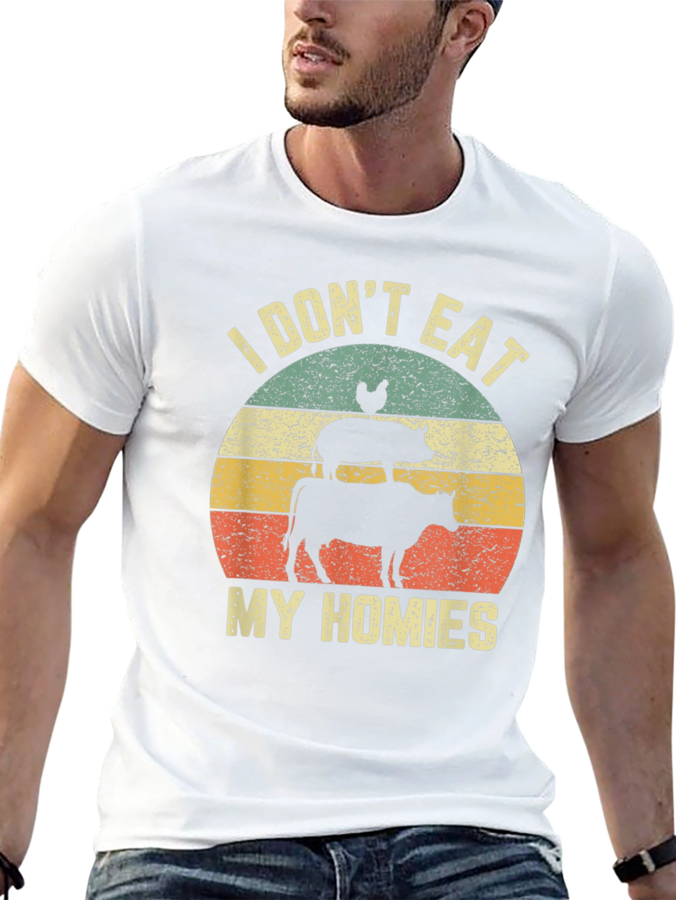 Vegan I Dont Eat My Homies Graphic Tee