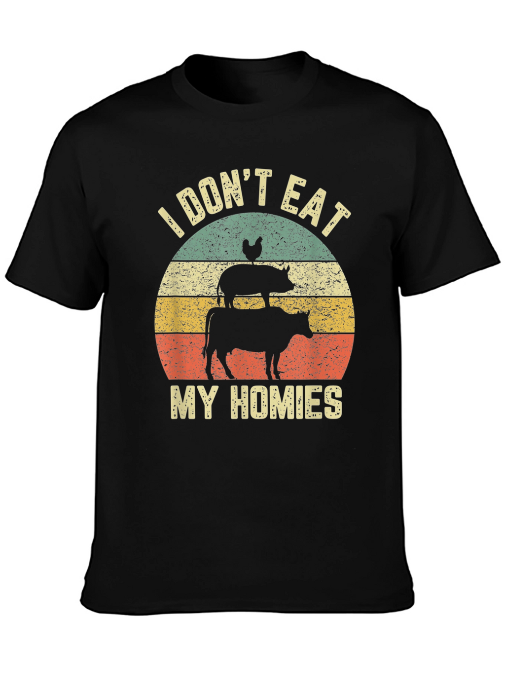Vegan I Dont Eat My Homies Graphic Tee