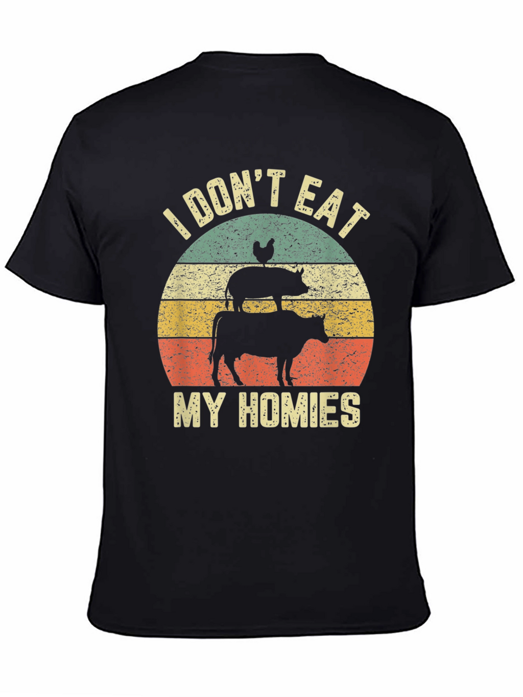 Vegan I Dont Eat My Homies Graphic Tee