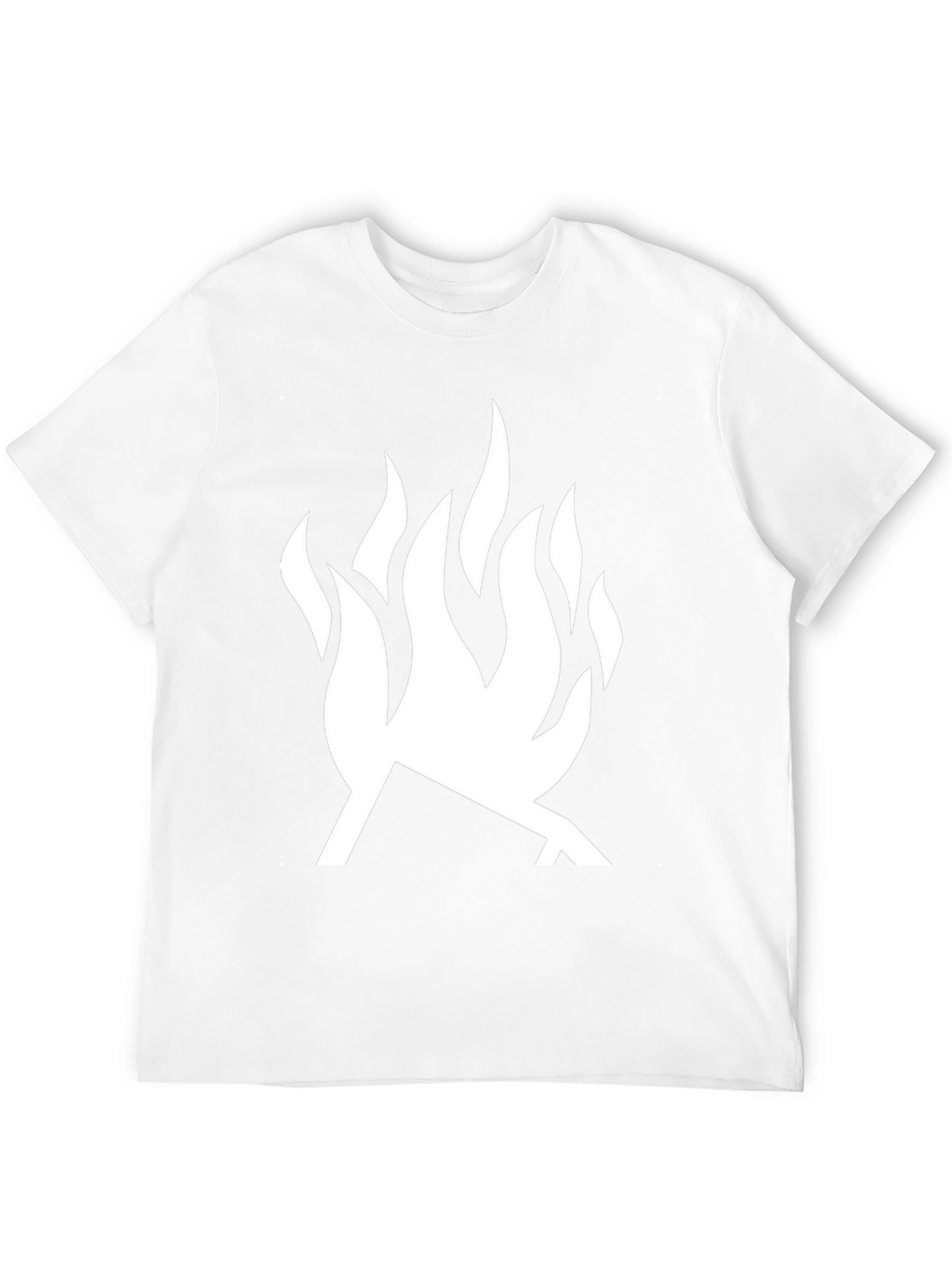 Bold Flame Graphic T-Shirt - Modern Black Tee