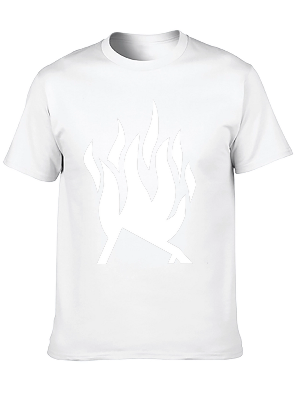 Bold Flame Graphic T-Shirt - Modern Black Tee