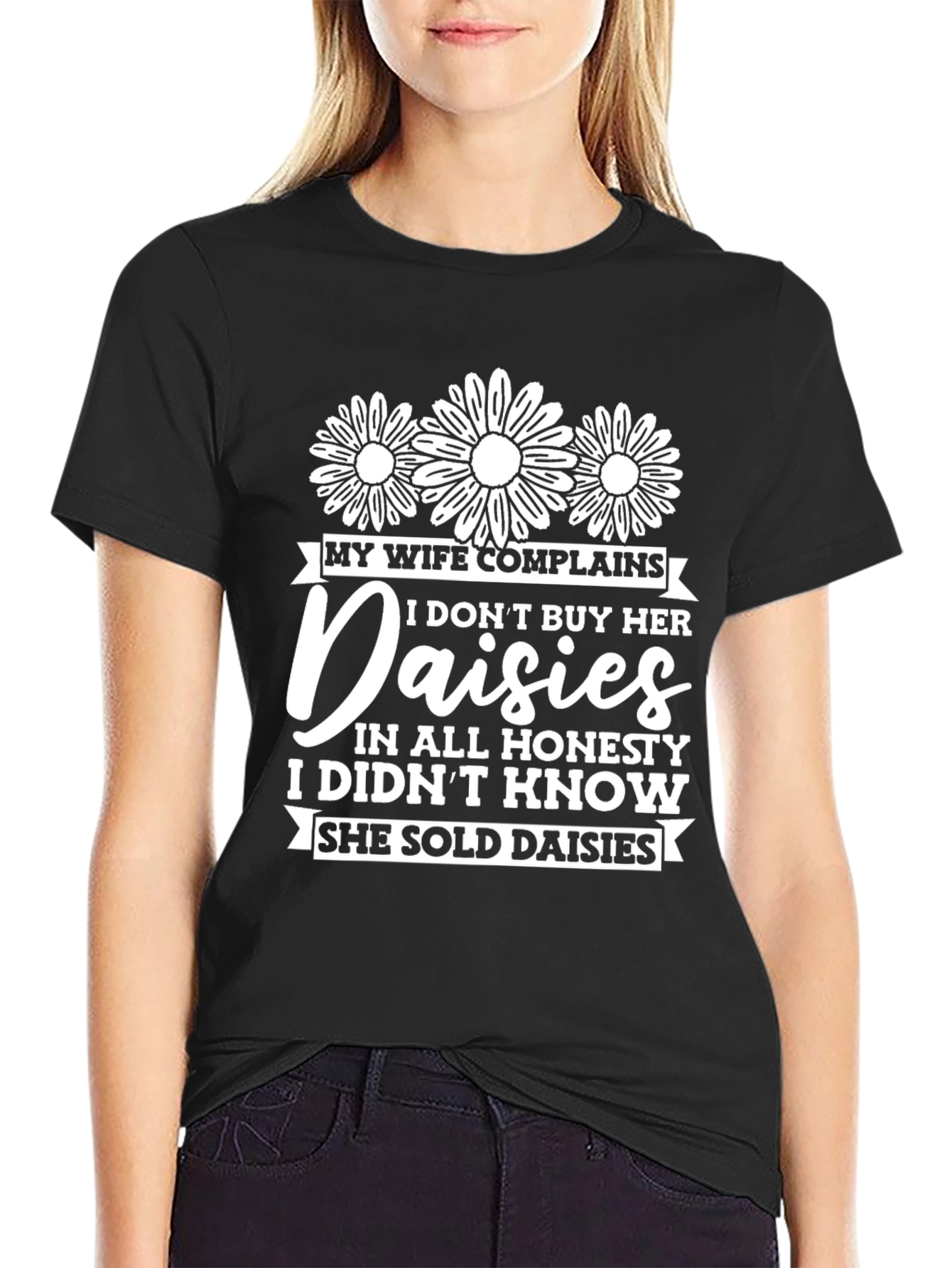 Funny Daisies Graphic T-Shirt