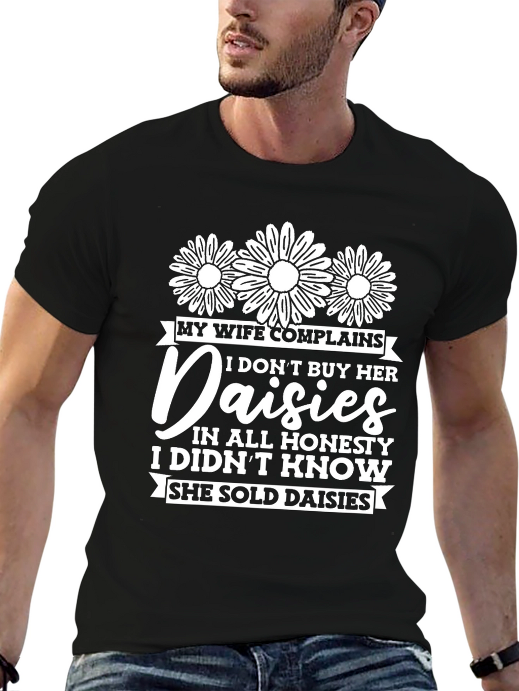 Funny Daisies Graphic T-Shirt