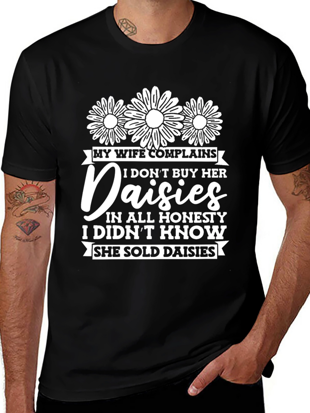 Funny Daisies Graphic T-Shirt