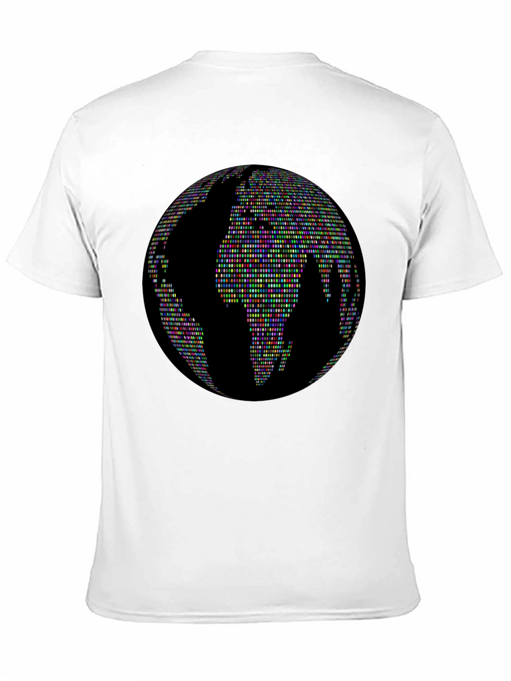Globe People Graphic Print Black T-Shirt