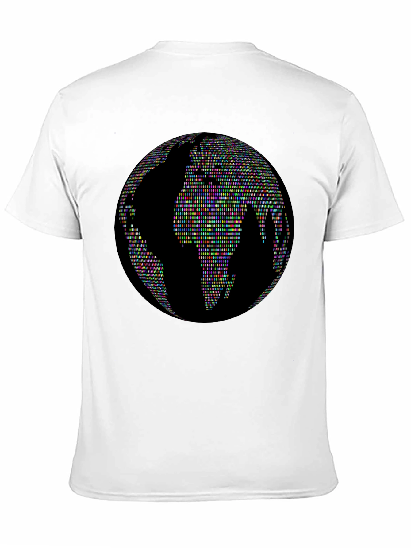 Globe People Graphic Print Black T-Shirt