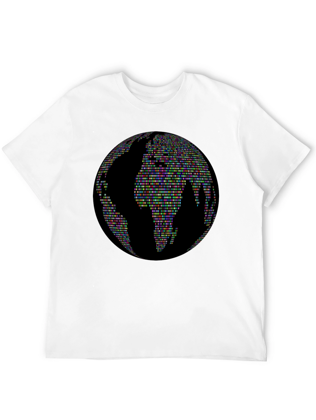 Globe People Graphic Print Black T-Shirt