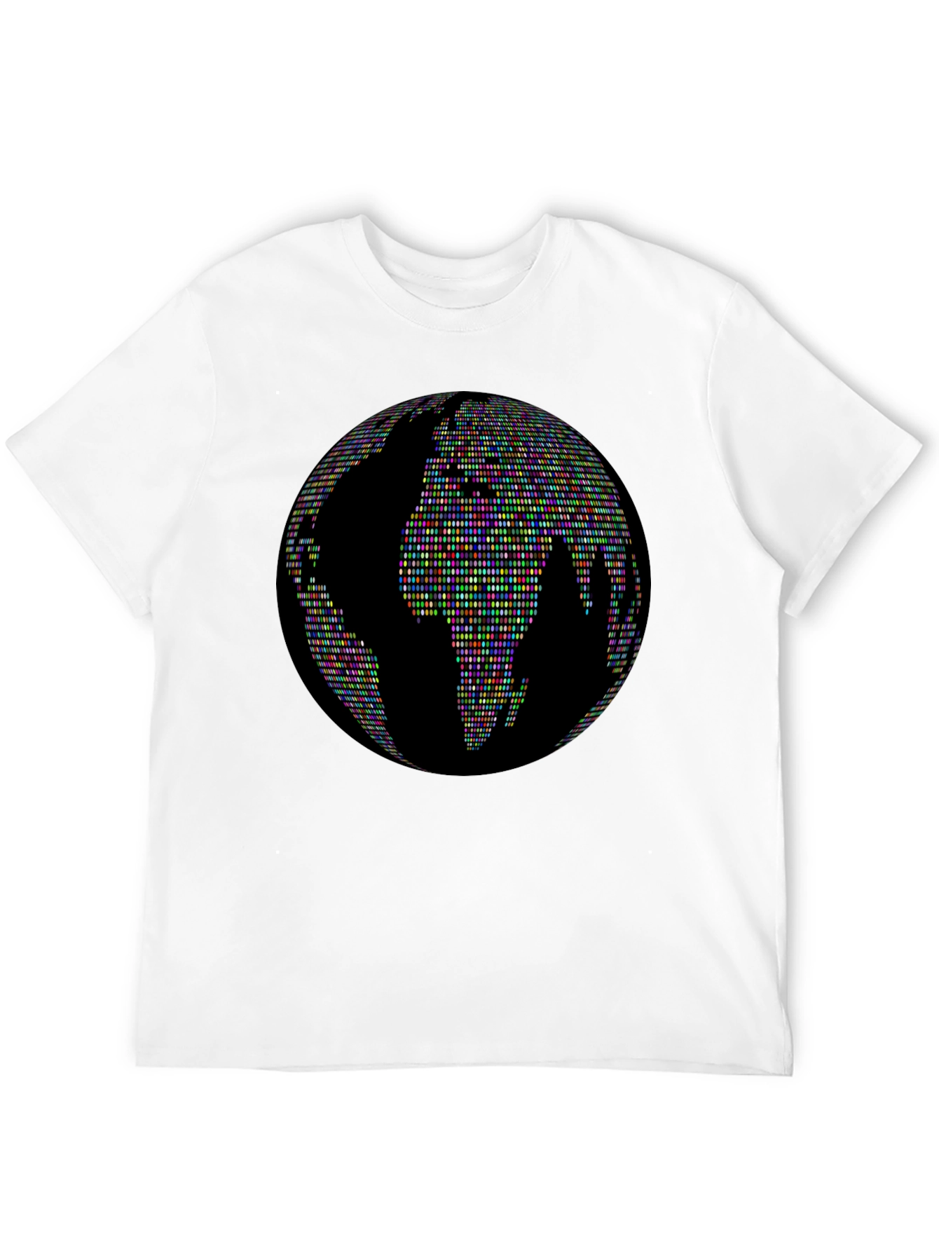 Globe People Graphic Print Black T-Shirt