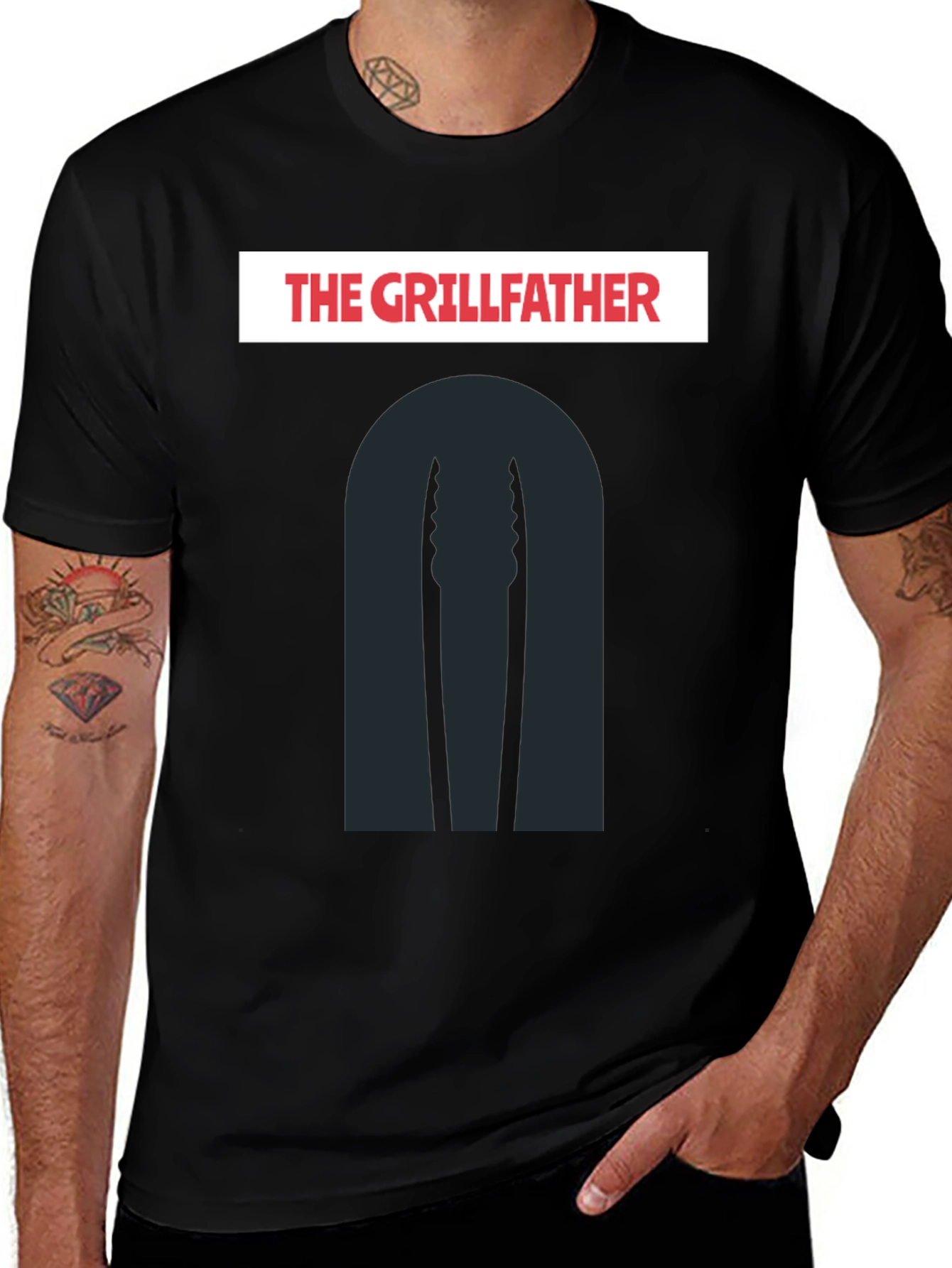 The Grillfather Funny Grilling T-Shirt