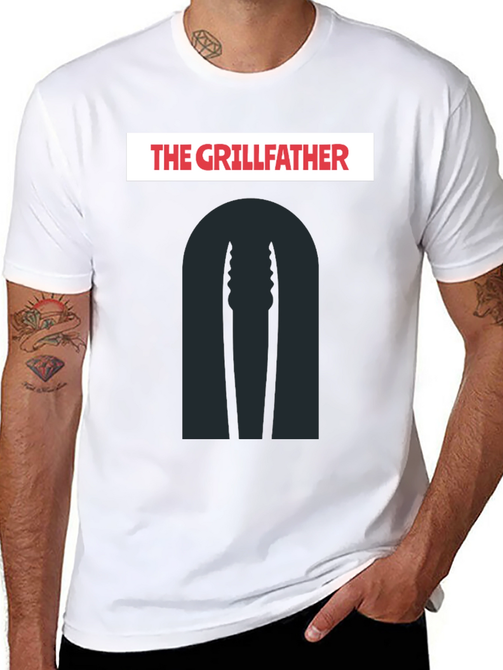 The Grillfather Funny Grilling T-Shirt