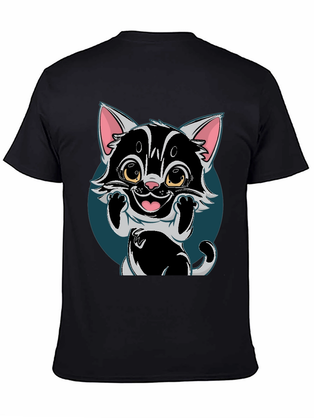 Cute Cartoon Cat T-Shirt