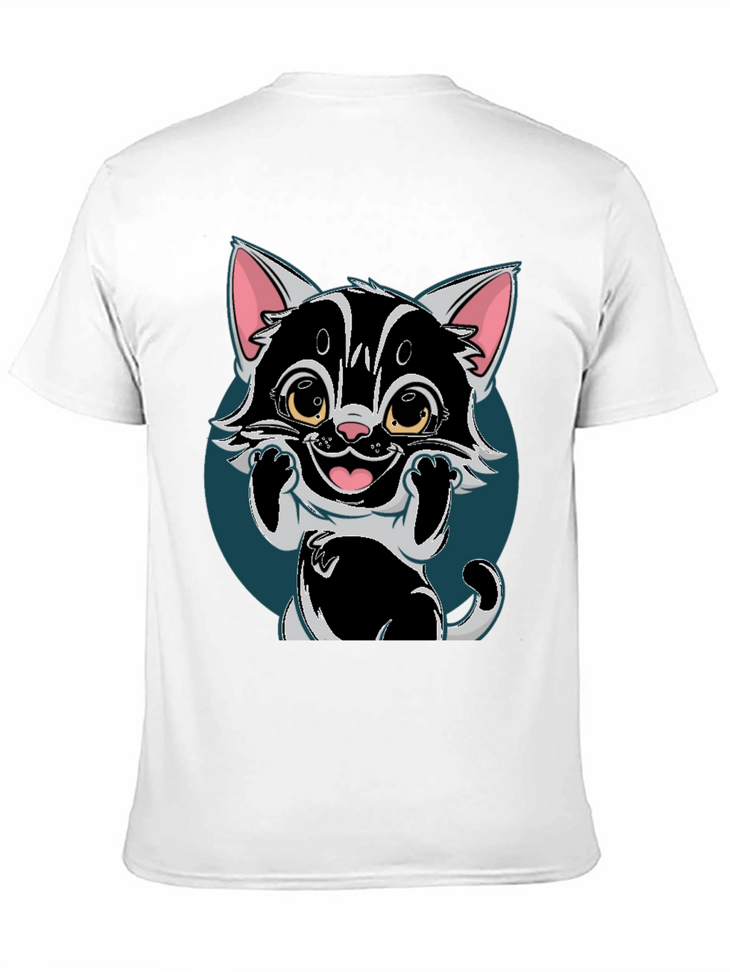 Cute Cartoon Cat T-Shirt