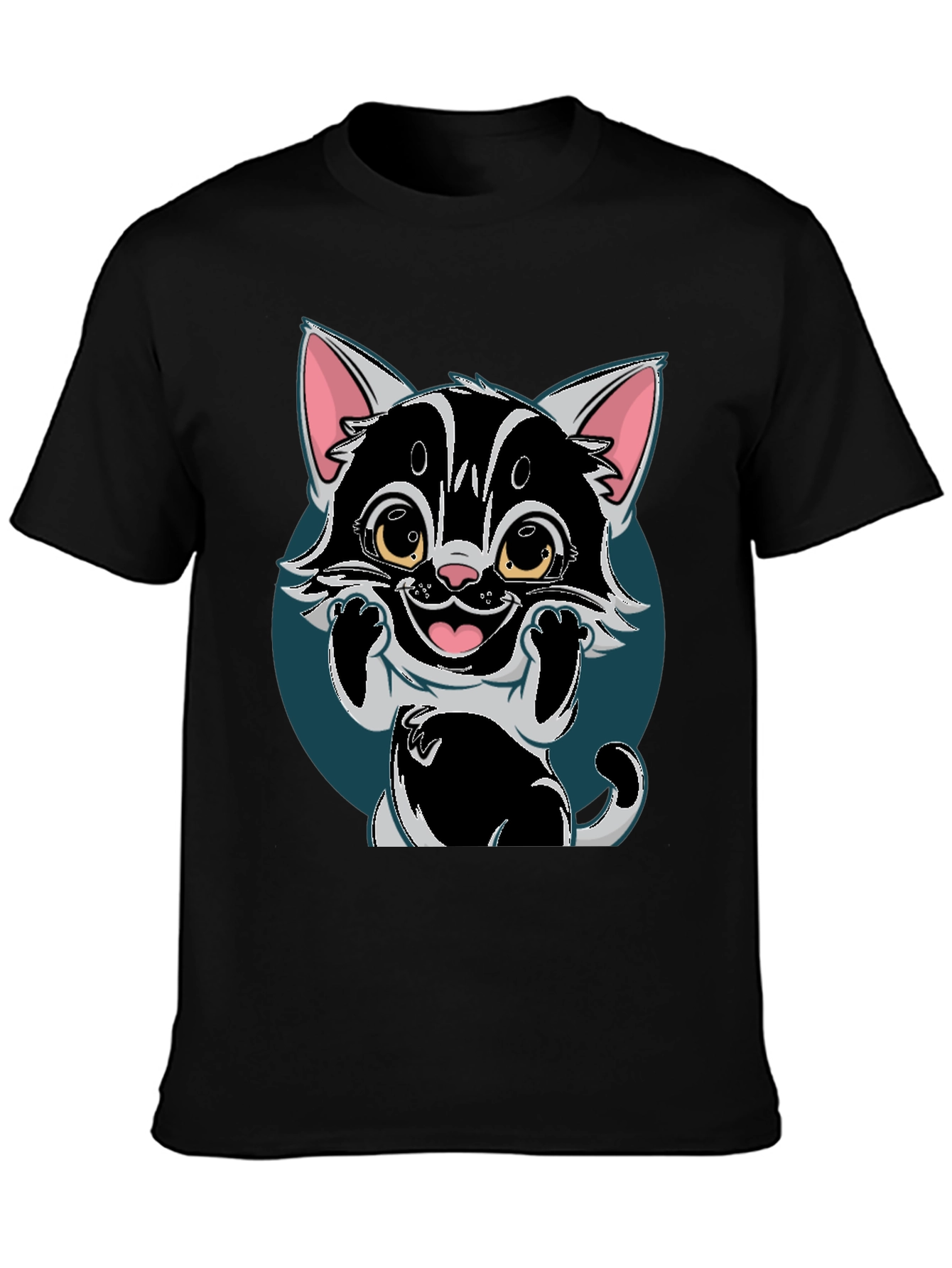 Cute Cartoon Cat T-Shirt