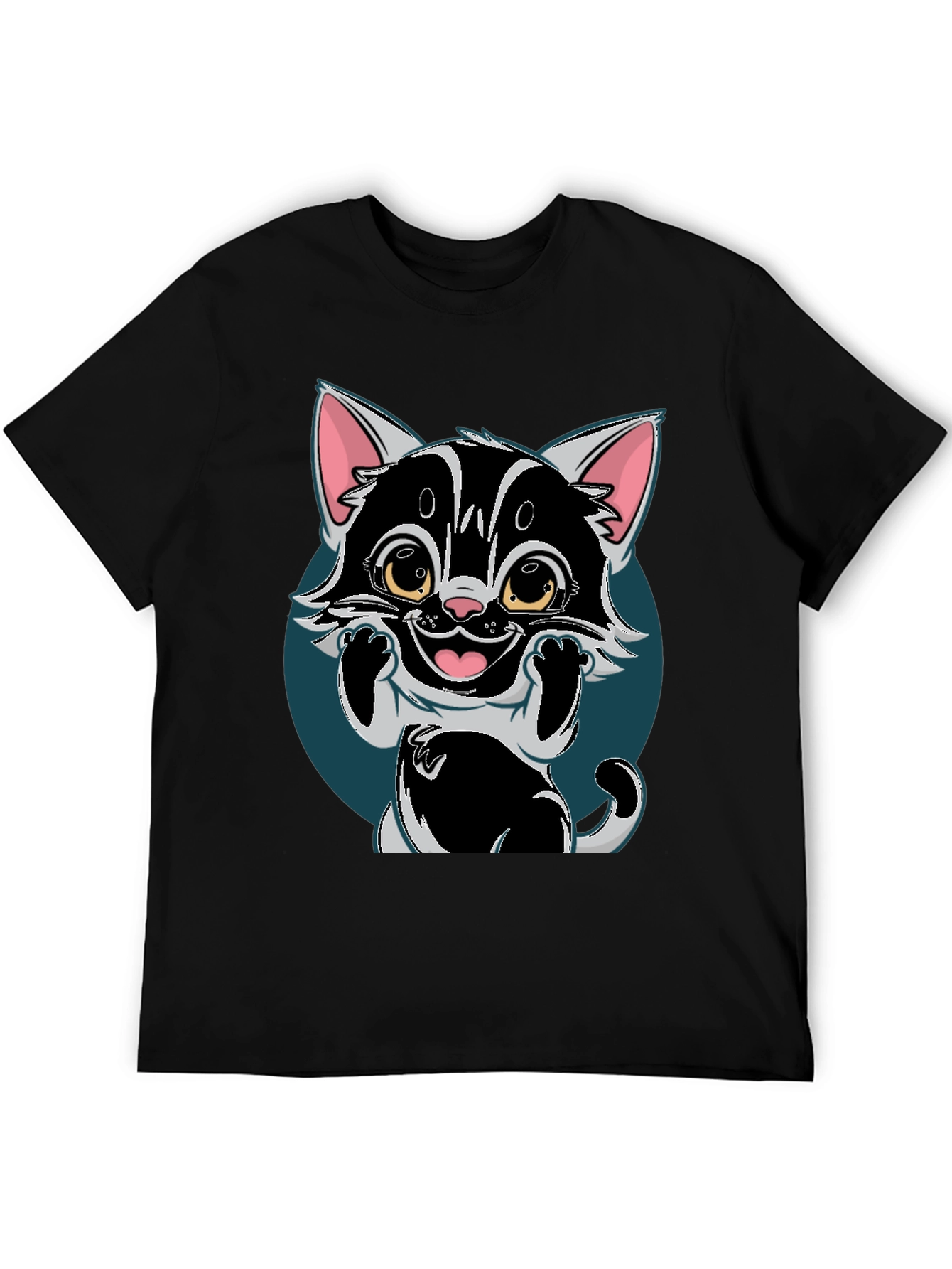 Cute Cartoon Cat T-Shirt