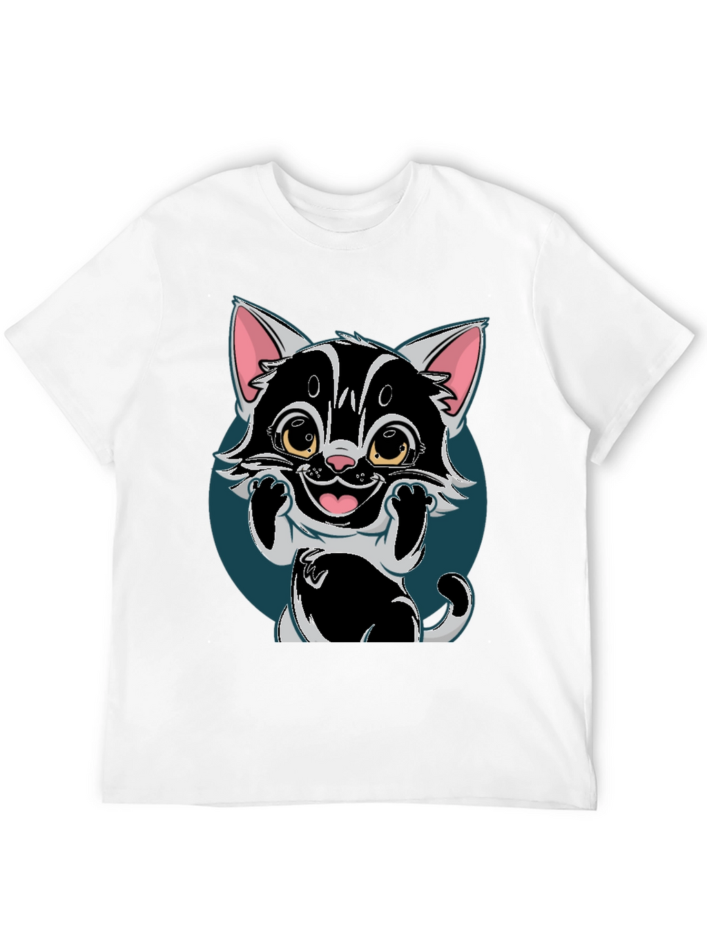 Cute Cartoon Cat T-Shirt